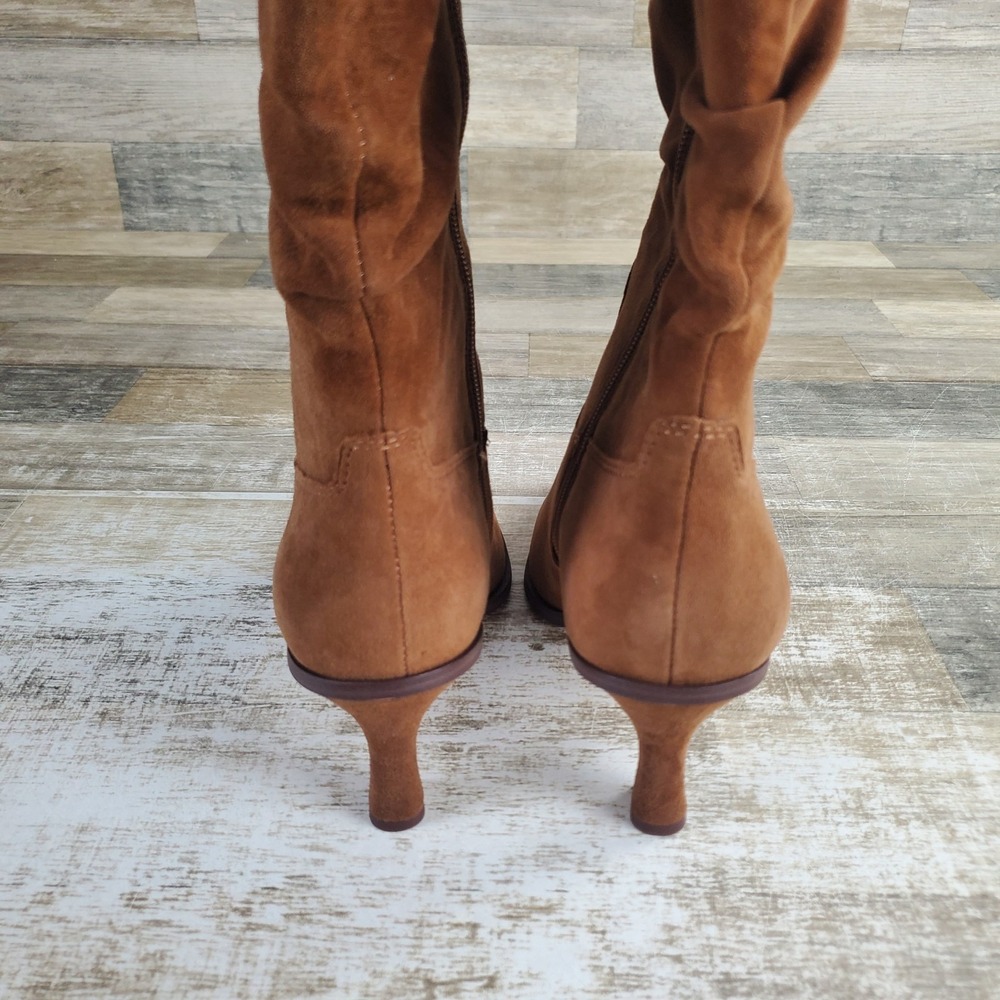 Vince Camuto Kindre Womens Knee High Boots Sz 8.5 M Burnt Sugar Sculpted Heel - Picture 5 of 10